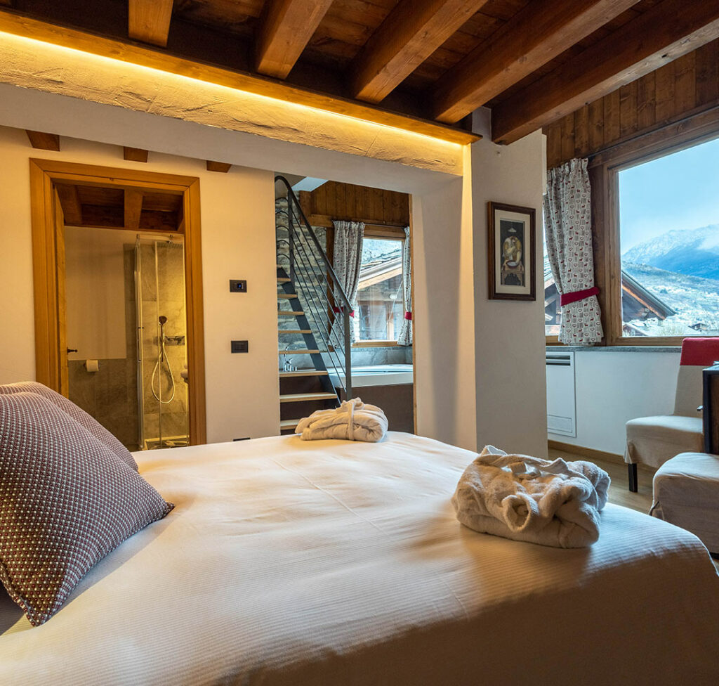camera con jacuzzi ad aosta